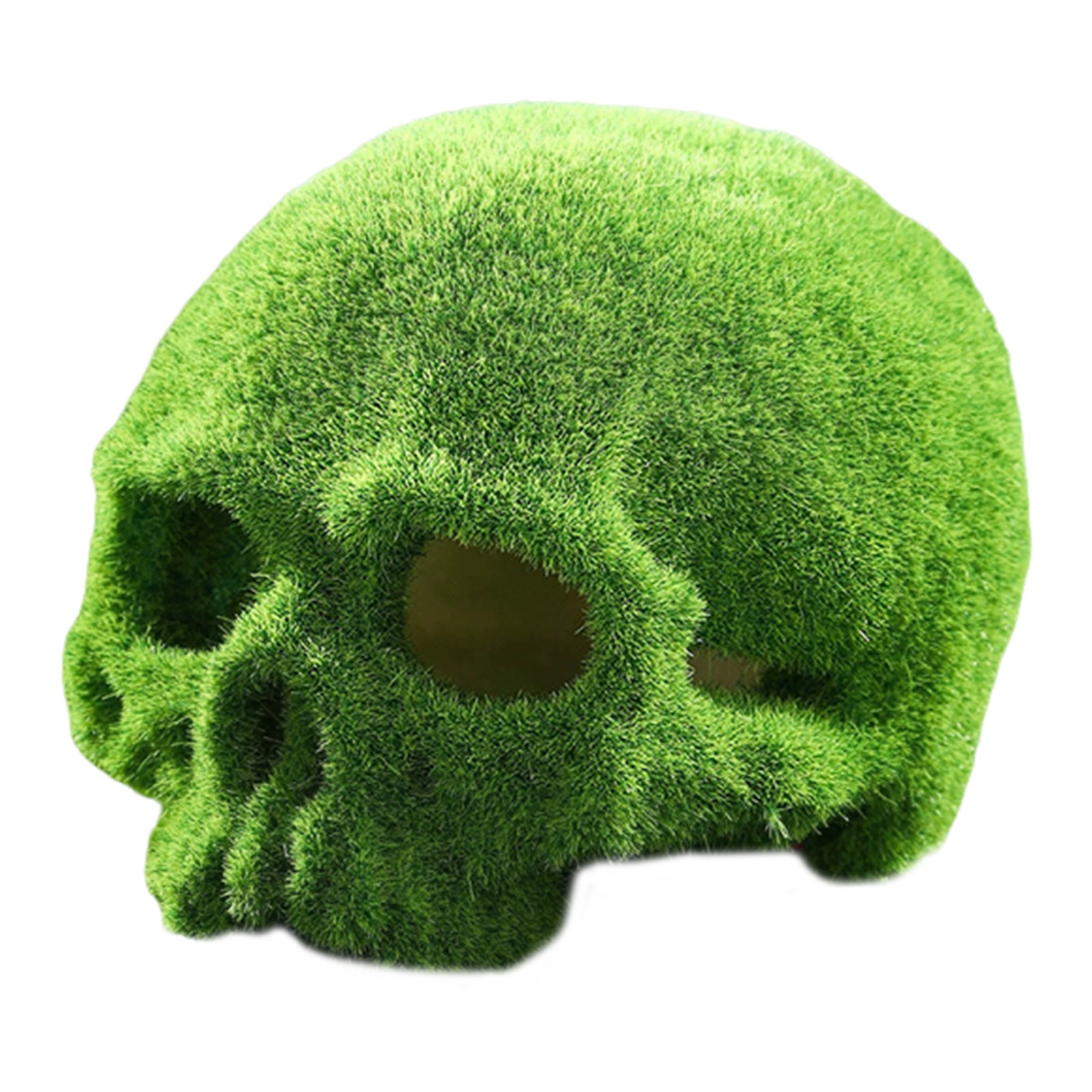 Betta Fish Tank - Mossy Skull Aquarium Decor Skull Shaped