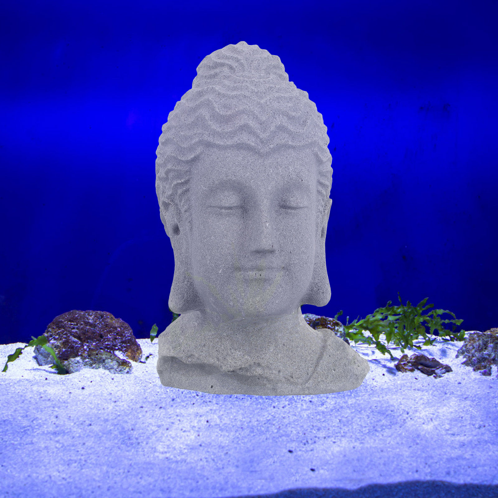 Meditating Buddha Head Statue  - Aquarium Decor 评论和价格