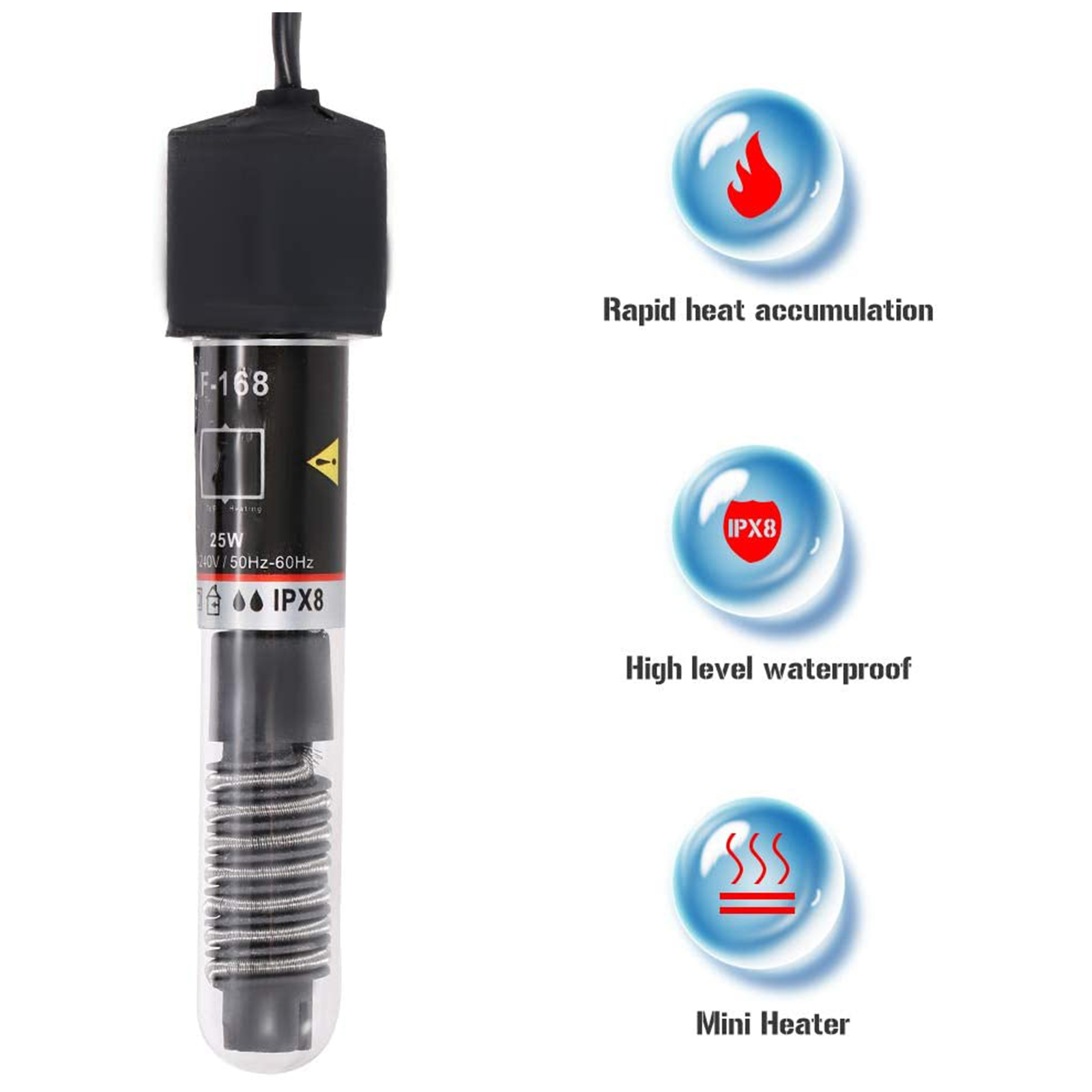 Mini Aquarium Heater Submersib - Fish Tank Heater 评论和价格