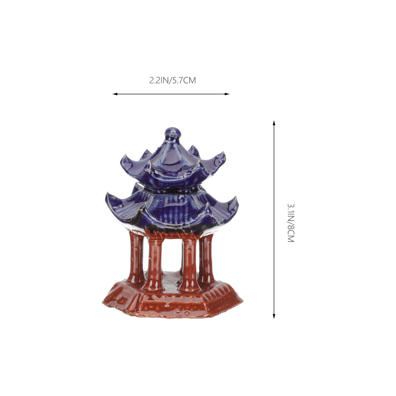 3Pcs Ceramic Pavilion Miniatur - Aquarium Fish Tank 评论和价格