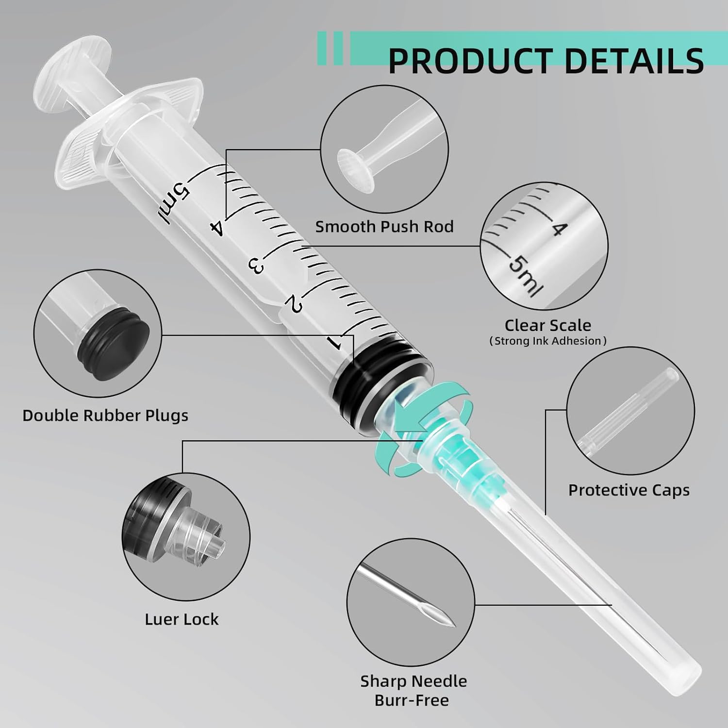 5ml Luer Lock Syringe, Suitabl - Aquarium Plants 评论和价格