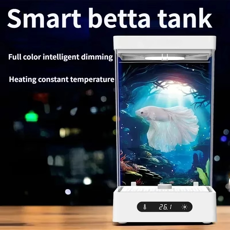 Smart Betta Fish Tank Mini Des - Xiaomi Aquarium Fish Tank 评论和价格