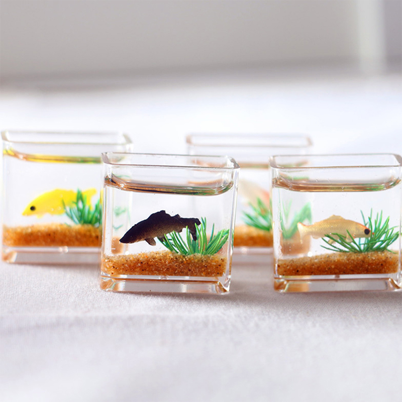 Home Ornament Doll House Decor - Fish Aquarium Home 评论和价格