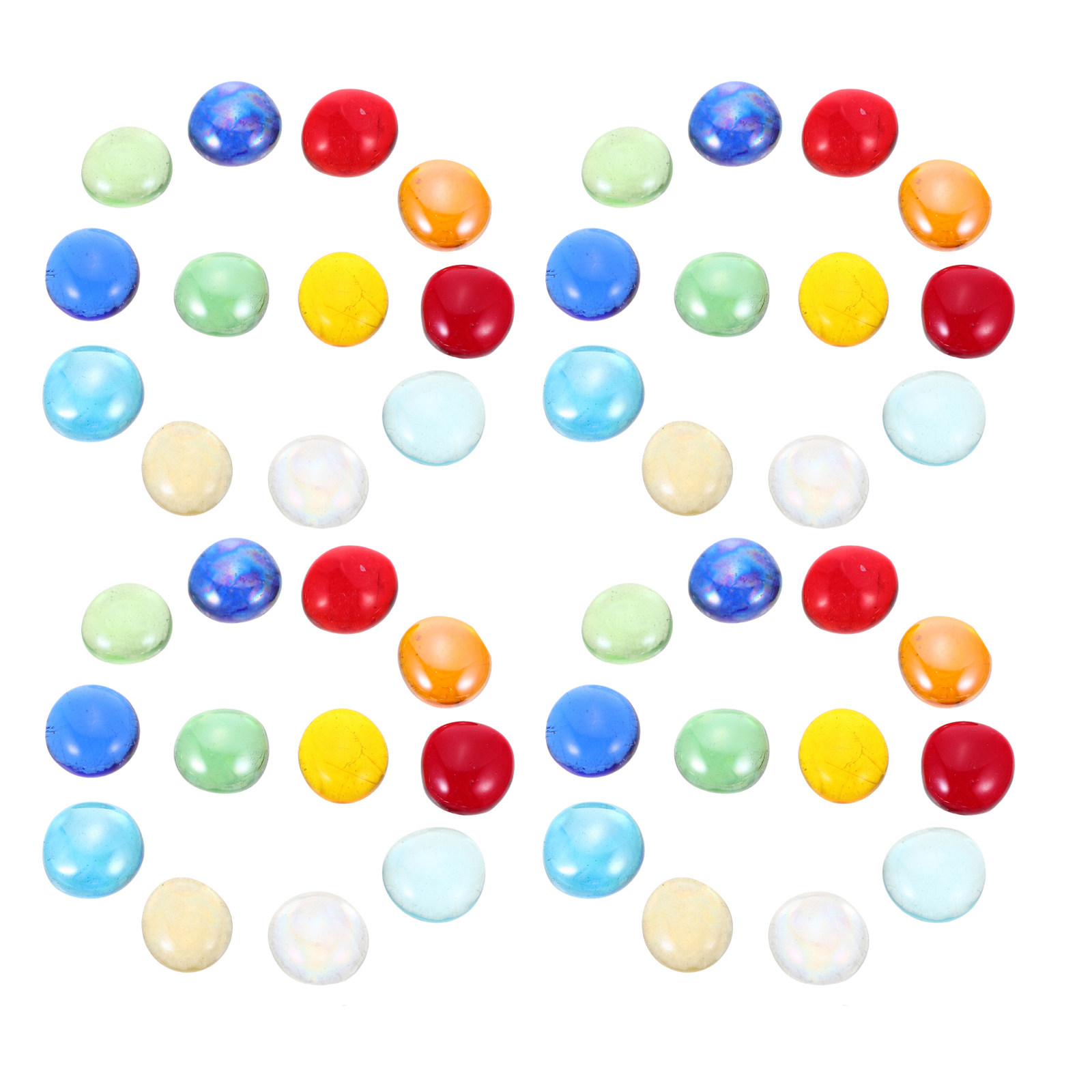 1 Bag Clear Flat Glass Marbles - Aquarium Fish Tank 评论和价格