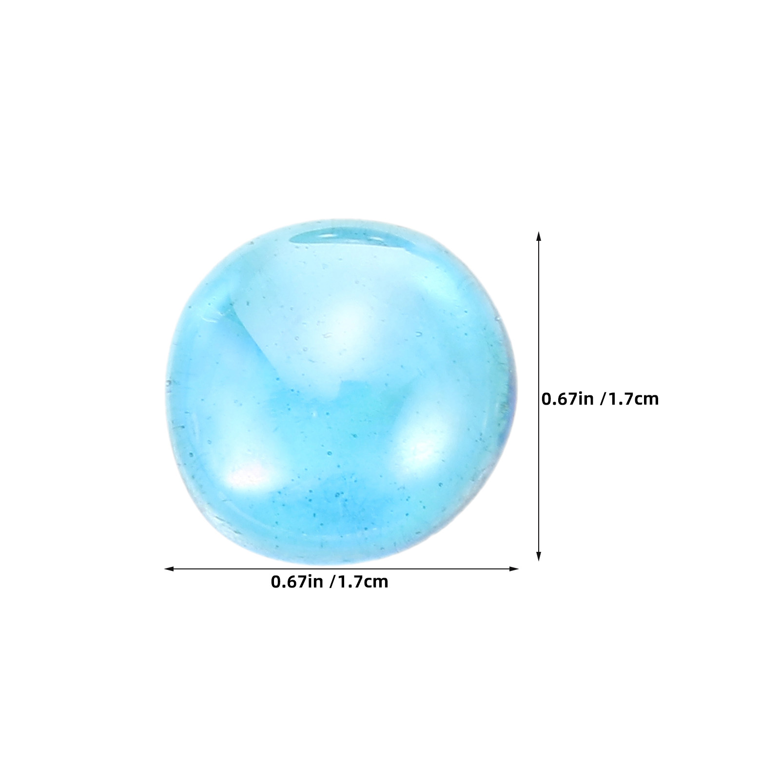 1 Bag Clear Flat Glass Marbles - Aquarium Fish Tank 评论和价格