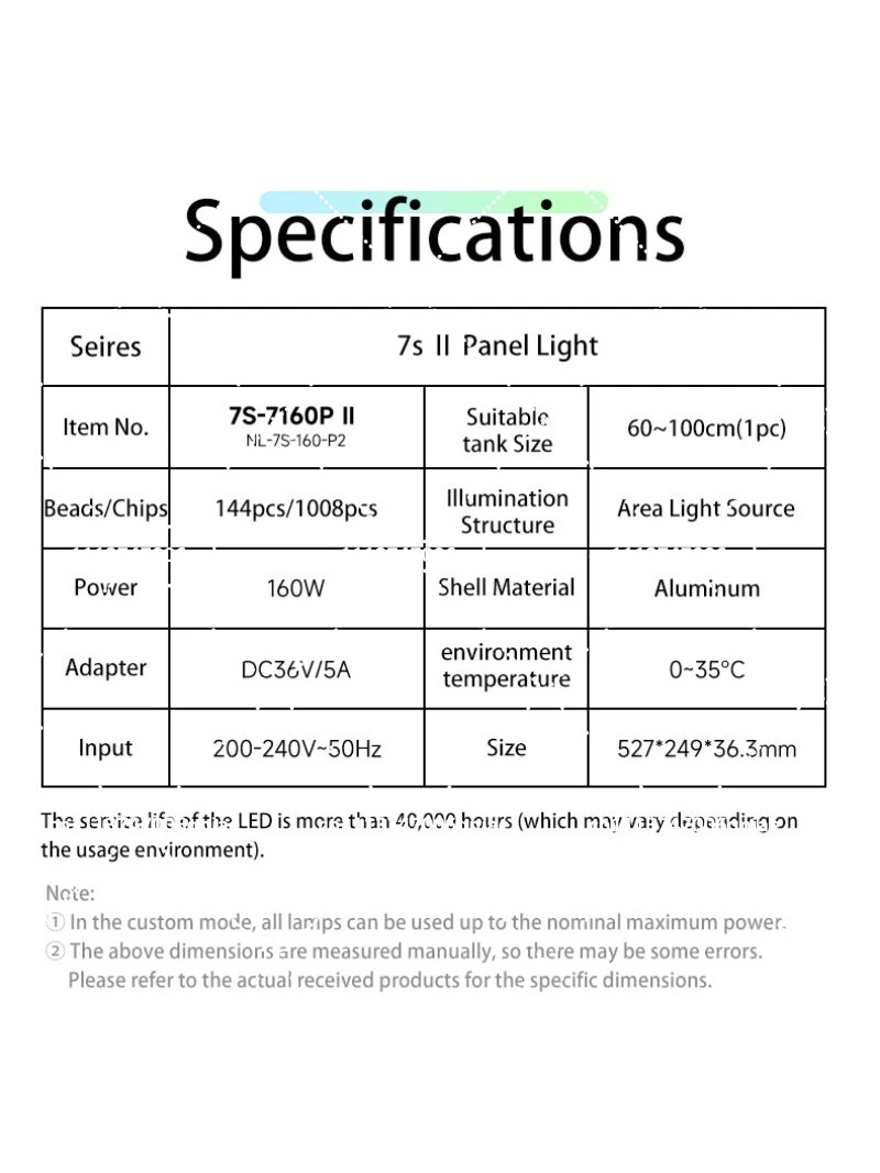 Aquarium LED Light 160W RGB Fu - Aquarium Plants 评论和价格
